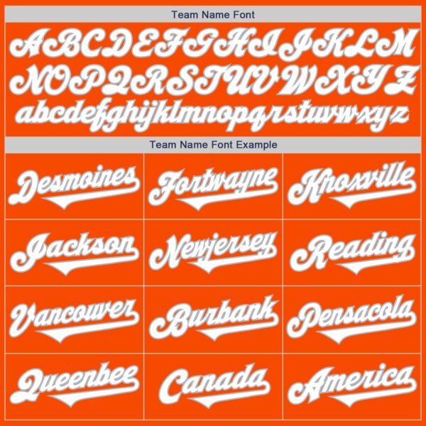 Custom Orange White-Gray Authentic Two Tone Baseball Jersey