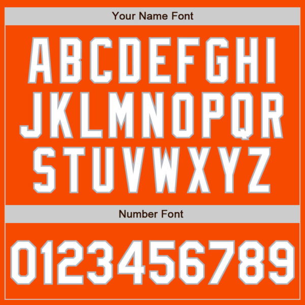 Custom Orange White-Gray Authentic Two Tone Baseball Jersey