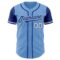 Custom Light Blue Royal-White Authentic Two Tone Baseball Jersey