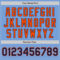 Custom Light Blue Navy-Orange Authentic Two Tone Baseball Jersey