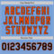 Custom Light Blue Black-Orange Authentic Two Tone Baseball Jersey