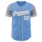 Custom Light Blue White-Gray Authentic Two Tone Baseball Jersey