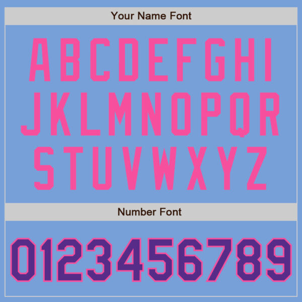 Custom Light Blue Purple-Pink Authentic Two Tone Baseball Jersey