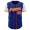 Custom Royal Orange-White Authentic Two Tone Baseball Jersey