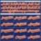 Custom Royal Orange-White Authentic Two Tone Baseball Jersey
