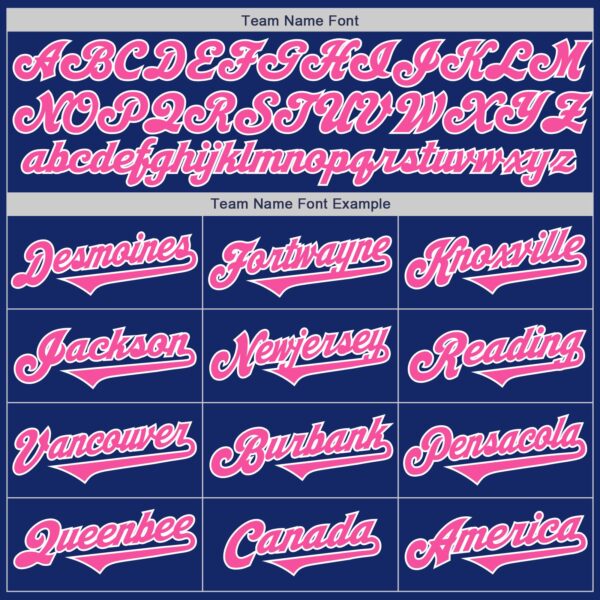 Custom Royal Pink-White Authentic Two Tone Baseball Jersey