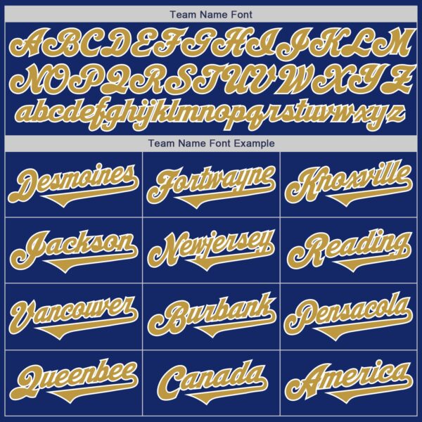 Custom Royal Old Gold-White Authentic Two Tone Baseball Jersey