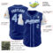 Custom Royal Light Blue-White Authentic Two Tone Baseball Jersey