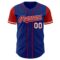 Custom Royal Red-White Authentic Two Tone Baseball Jersey
