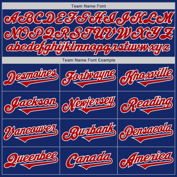 Custom Royal Red-White Authentic Two Tone Baseball Jersey