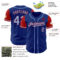 Custom Royal Light Blue-Gold Authentic Two Tone Baseball Jersey