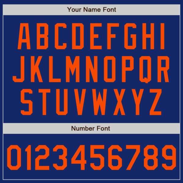 Custom Royal Orange Authentic Two Tone Baseball Jersey
