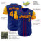 Custom Royal Gold-Red Authentic Two Tone Baseball Jersey