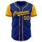 Custom Royal Gold Authentic Two Tone Baseball Jersey