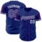 Custom Royal Purple-White Authentic Two Tone Baseball Jersey