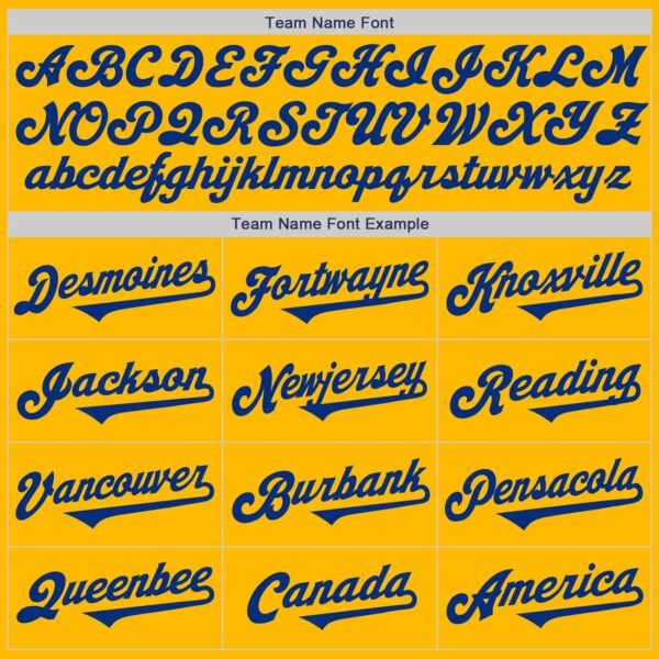 Custom Gold Royal Authentic Two Tone Baseball Jersey