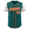 Custom Teal Orange-White Authentic Two Tone Baseball Jersey