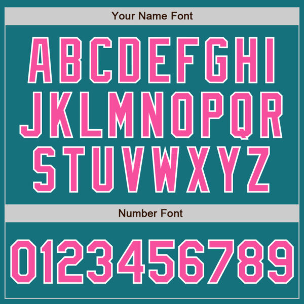 Custom Teal Pink-White Authentic Two Tone Baseball Jersey
