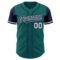 Custom Teal Navy-White Authentic Two Tone Baseball Jersey