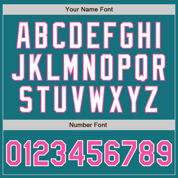 Custom Teal Pink-White Authentic Two Tone Baseball Jersey