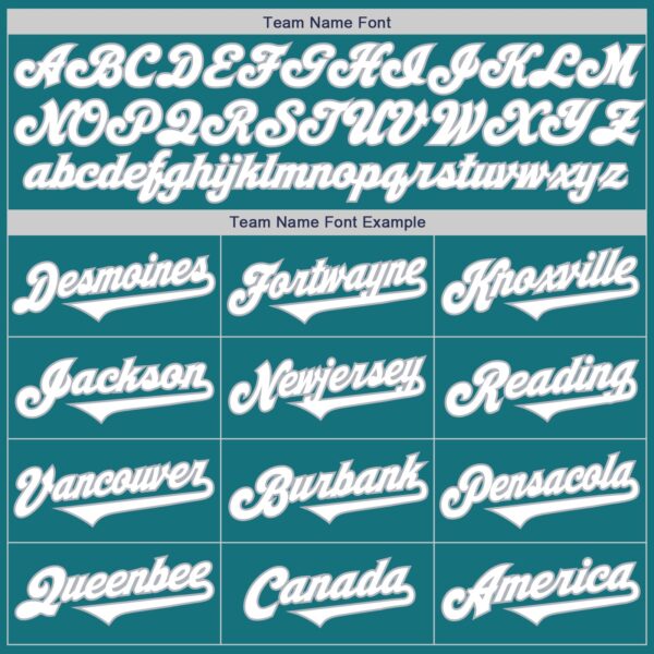 Custom Teal White-Gray Authentic Two Tone Baseball Jersey
