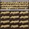 Custom Brown Old Gold-White Authentic Two Tone Baseball Jersey