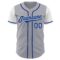Custom Gray Royal-White Authentic Two Tone Baseball Jersey