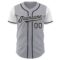 Custom Gray Black-White Authentic Two Tone Baseball Jersey