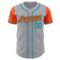 Custom Gray Orange-Teal Authentic Two Tone Baseball Jersey