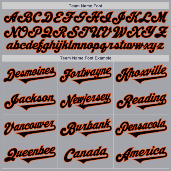 Custom Gray Black-Orange Authentic Two Tone Baseball Jersey