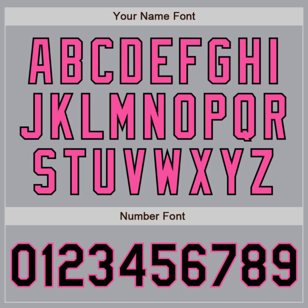 Custom Gray Black-Pink Authentic Two Tone Baseball Jersey