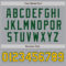 Custom Gray Gold-Green Authentic Two Tone Baseball Jersey