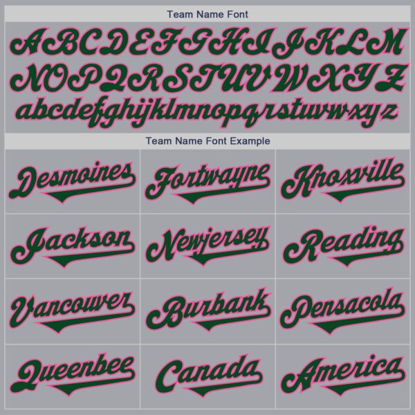 Custom Gray Green-Pink Authentic Two Tone Baseball Jersey