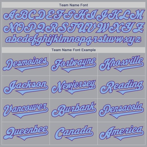 Custom Gray Light Blue-Purple Authentic Two Tone Baseball Jersey