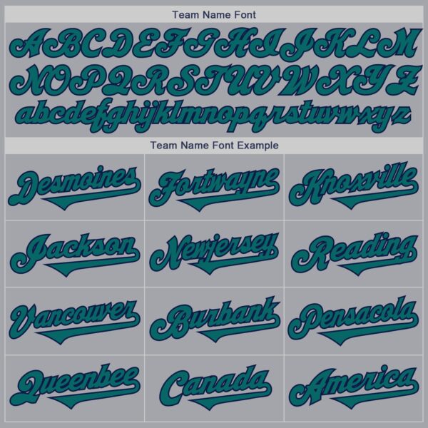 Custom Gray Teal-Navy Authentic Two Tone Baseball Jersey