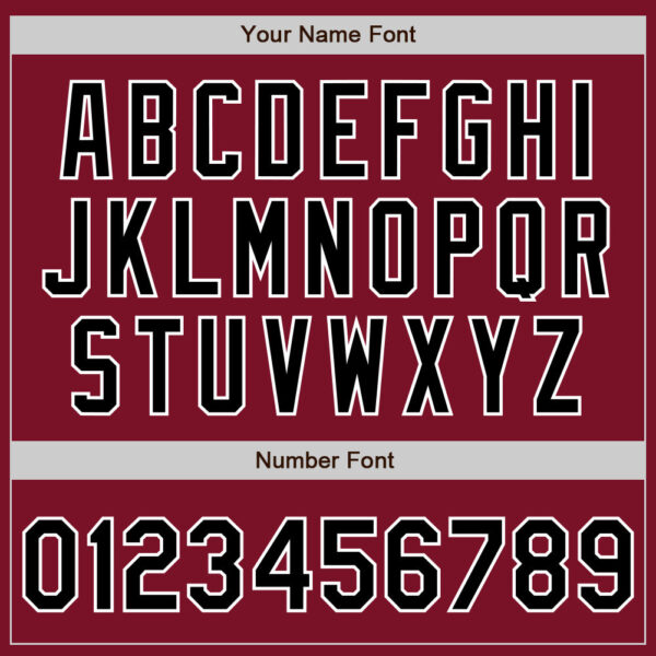 Custom Crimson Black-White Authentic Two Tone Baseball Jersey