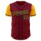 Custom Crimson Navy-Gold Authentic Two Tone Baseball Jersey