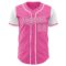 Custom Pink White Authentic Two Tone Baseball Jersey