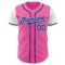 Custom Pink Royal-White Authentic Two Tone Baseball Jersey