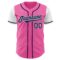 Custom Pink Navy-White Authentic Two Tone Baseball Jersey