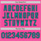 Custom Pink Teal-Black Authentic Two Tone Baseball Jersey