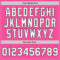 Custom Pink White-Green Authentic Two Tone Baseball Jersey