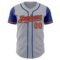 Custom Gray Orange-Royal Authentic Two Tone Baseball Jersey