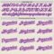 Custom Cream Purple Pinstripe White-Pink Authentic Two Tone Baseball Jersey