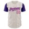 Custom Cream Purple Pinstripe Medium Pink Authentic Two Tone Baseball Jersey