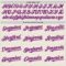 Custom Cream Purple Pinstripe Medium Pink Authentic Two Tone Baseball Jersey