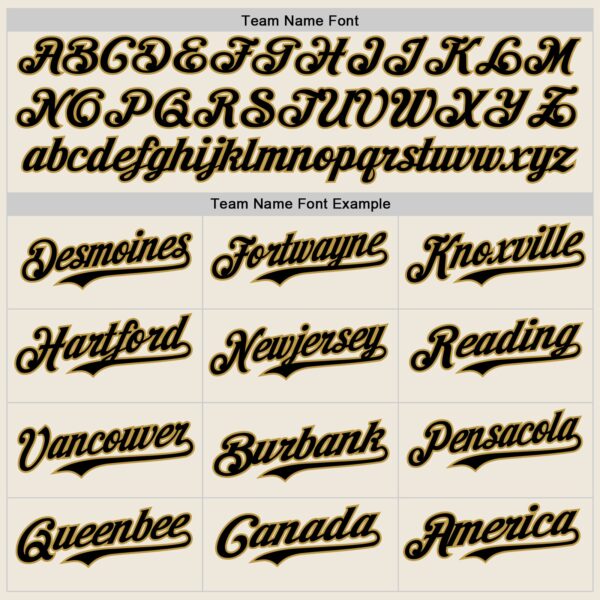 Custom Cream Black Pinstripe Old Gold Authentic Two Tone Baseball Jersey