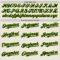 Custom Cream Black Pinstripe Neon Green Authentic Two Tone Baseball Jersey