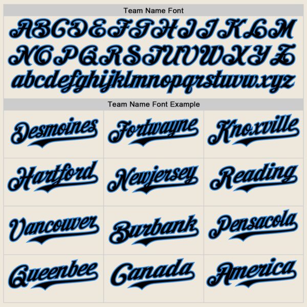 Custom Cream Black Pinstripe Electric Blue Authentic Two Tone Baseball Jersey