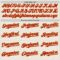 Custom Cream Red Pinstripe Old Gold Authentic Two Tone Baseball Jersey